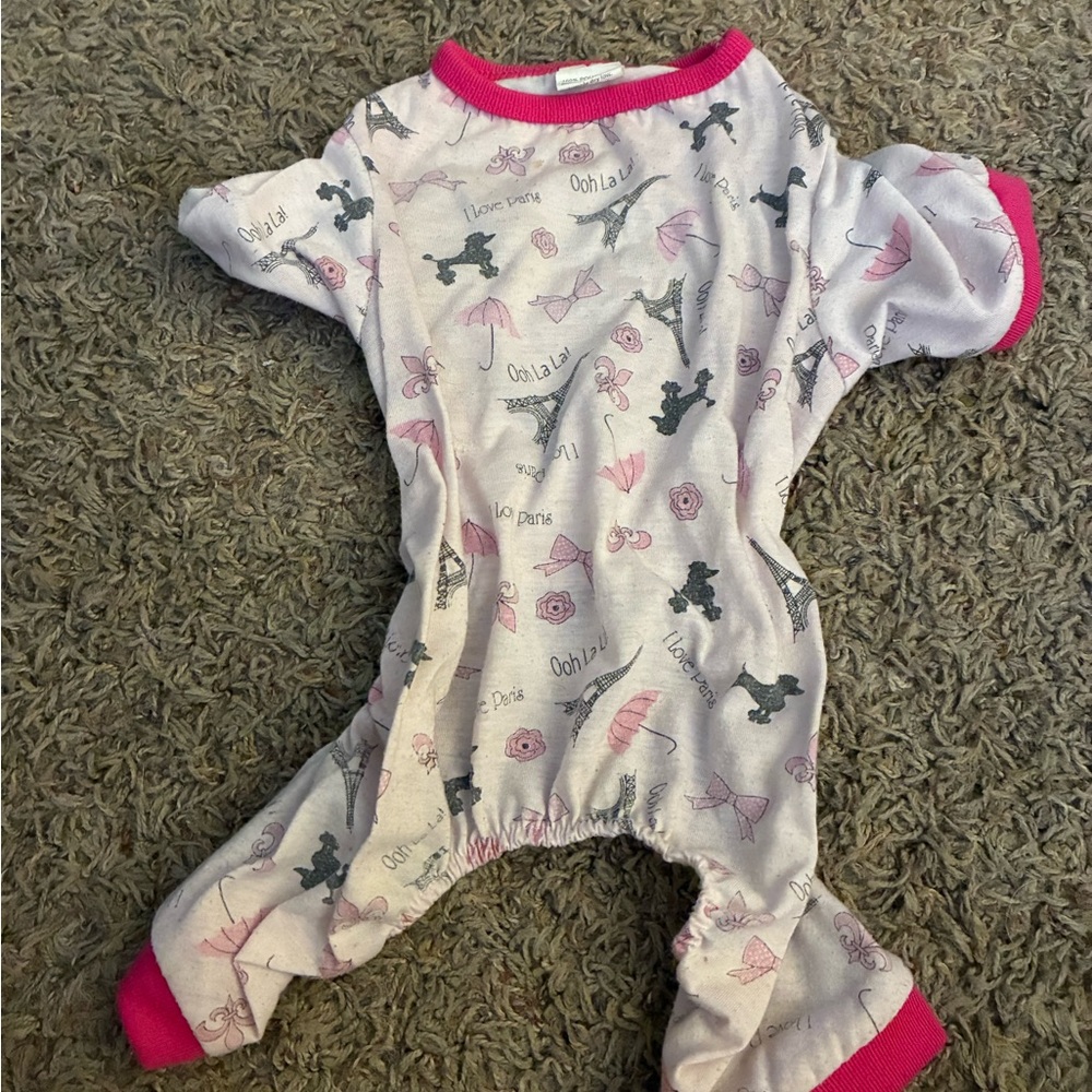 Pink Paris pet pjs